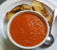 Soup at A Bite of Belgium Restaurant in Las Cruces