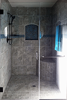 Frameless shower doors by Art Glass in Las Cruces