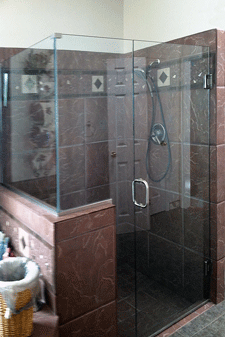Custom Shower Enclosure by Art Glass in Las Cruces