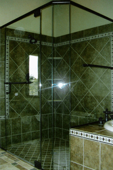 Tinted shower doors at Art Glass in Las Cruces