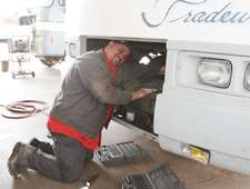 Repairing an RV at Bogart's Auto & RV Service in Las Cruces, NMBogart's Auto & RV Service in Las Cruces, NM