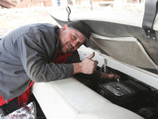 Repairing a boat engine in Las Cruces
