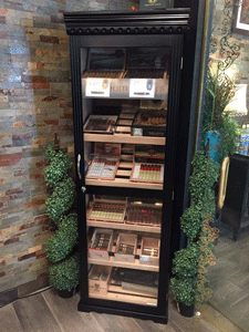 Premium cigars at Casa de Tobacco Cigar Lounge in Las Cruces, New Mexico