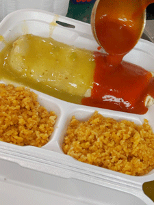 Smothered burrito from ChaChi's Express Mexican Food Drive Thru in Las Cruces