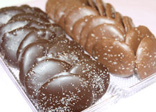Award winning salted caramel chocolates at chocolate shop in Mesilla, NM