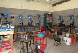 Ammo reloading room in Las Cruces