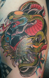 Color tattoo by DNA Ink Tattoo & Body Piercing Shop in Las Cruces, NM