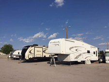 Outdoor RV storage in Las Cruces, NM