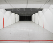 Indoor shooting range at Strykers Shooting World in Las Cruces