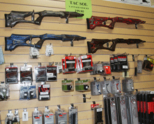 AR-15's and accessories for sale at Strykers Shooting World in Las Cruces