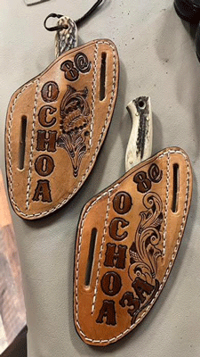 Custom knife sheaths made in Las Cruces