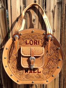 Hand tooled leather purses in Las Cruces
