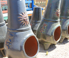 Chimineas for sale at Casa Bonita Imports in Las Cruces