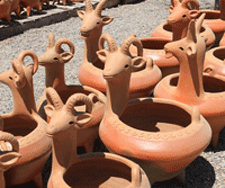 Fetish Goat Pots at Casa Bonita Imports in Las Cruces