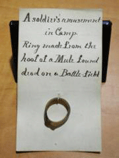 Ring made of a mule's hoof at Austin's Ring Museum in Las Cruces, NM