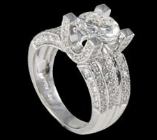 Diamond rings at Austin's Jewelry & Appraisals in Las Cruces