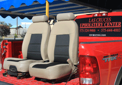 Car seats upholstered by Las Cruces Upholstery