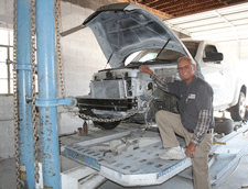 Vehicle frame straightening at Litzenberg Auto Body Shop in Las Cruces