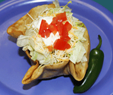 Tostadas Compuestas at Los Compas Mexican Restaurant in Las Cruces