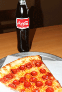 Slice pizza and a coke at NY PIzza Slice House in Las Cruces