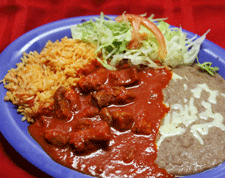 Chile con Carne at Nopalito's Mexican Food Restaurant on Missouri Avenue in Las Cruces