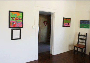 Paintings at Nopalito's Galeria in Las Cruces, NM
