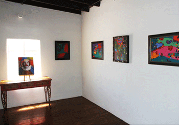 Local artist paintings at Nopalito's Galeria in Las Cruces, NM