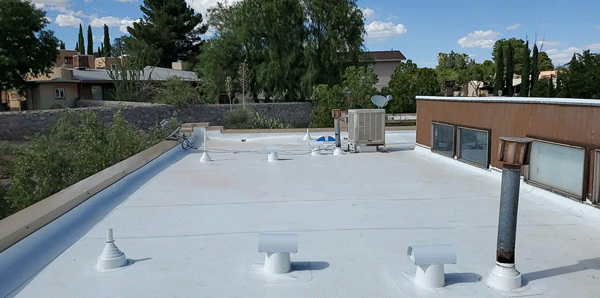 Elastomeric roof coating by Optimal Roofing Company in Las Cruces, NM
