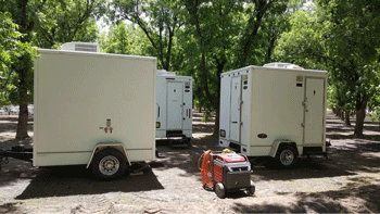 Portable toilet rental trailers in Las Cruces