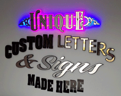Custom signs, neon signs, mirror letters in Las Cruces, NM