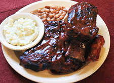 Barbecue plate at Ranchway Bar-B-Q in Las Cruces, NM