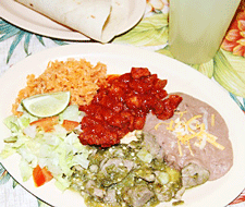 Combination Plate at Bravo's Mexican Food Cafe in Las Cruces