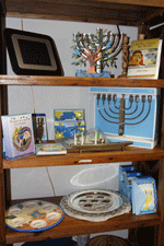 Menorahs and Jewish Items at Revival Christian Bookstore in Las Cruces