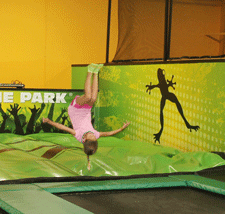 Jumping at Rockin Jump Trampoline Park in Las Cruces