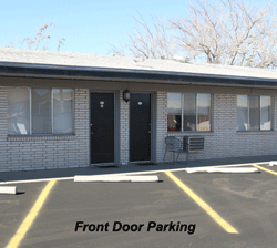 Park at your front door at Royal Host Motel in Las Cruces, NM