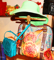 Ladies Painted Leather Anuschka Handbags, Galeri Azul