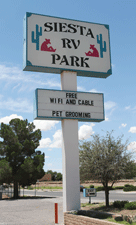 Siesta RV Park in Las Cruces