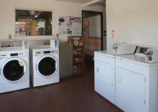 Laundromat at Siesta RV Park in Las Cruces