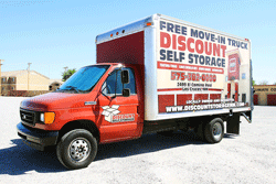 Free Move-in Truck at Discount Self Storage in Las Cruces