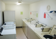 Laundry facilities at Sunny Acres RV Park in Las Cruces