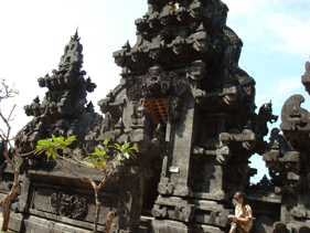 Carved temple in Bali, Indonesia