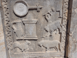 Column art in Djemila, Algeria