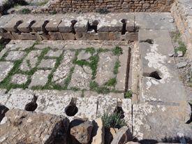 Public toilet in Djemila, Algeria