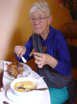 Eating guinea pig in Quito, Ecuador