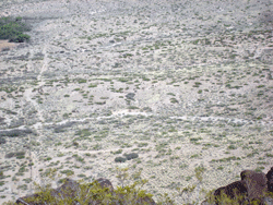 El Camino Real trail below Black Mesa