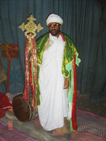 Church clergy in Lalibela, Ethiopia