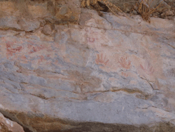 Pictographs at The Hembrillo Battlefield in New Mexico