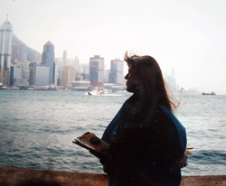 Taking the ferry to Hong Kong