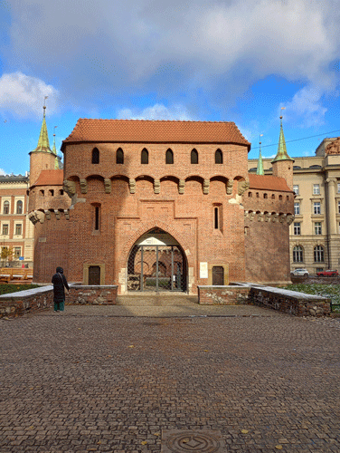 Florianska gate in Krakow, Poland