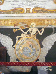 Grave stone in St. John's Co-Cathedral on Malta